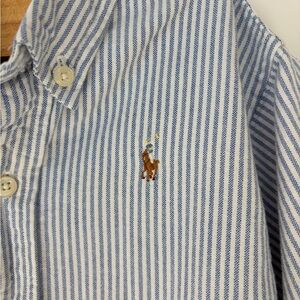 RALPH LAUREN KIDS , Classic Striped Button down in Size 3T. No Stains. CUTE.